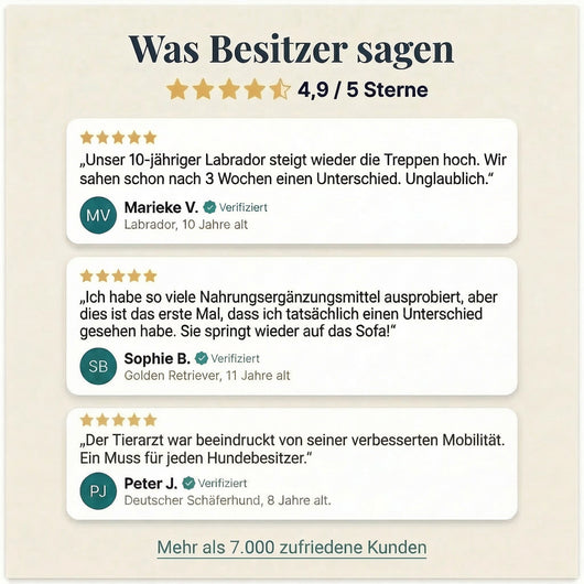 Kausnacks für Hüfte und Gelenke