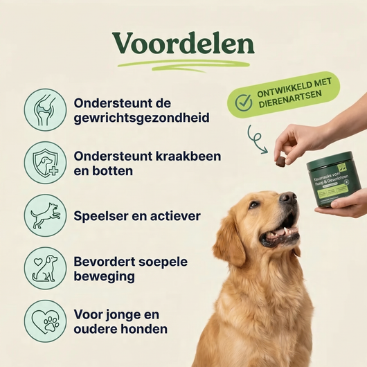 Kauwsnacks voor heupen en gewrichten