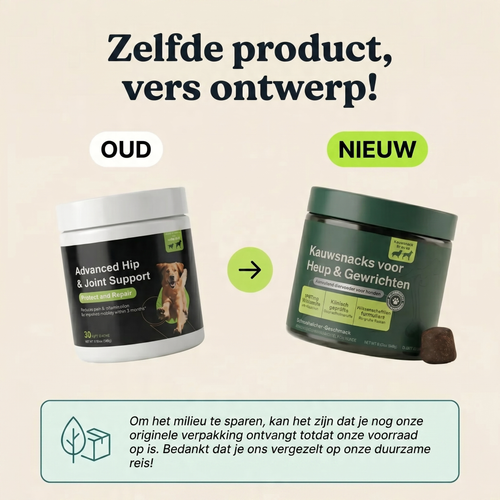 Kauwsnacks voor heupen en gewrichten