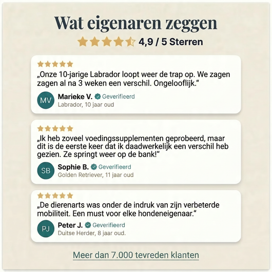 Kauwsnacks voor heupen en gewrichten