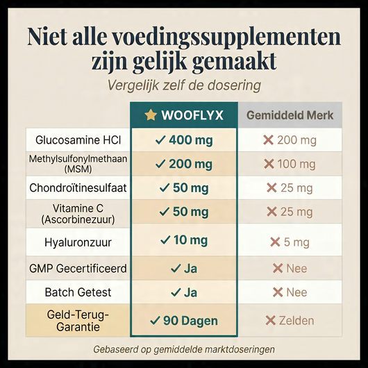 Kauwsnacks voor heupen en gewrichten