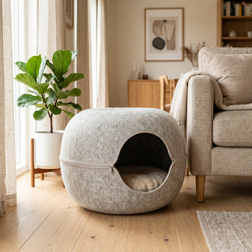 Wooflyx PurrCave™ – Cozy Cat Cave & Scratch Tunnel for More Comfort